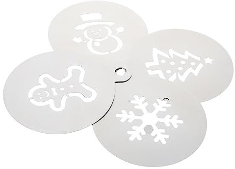 OUNONA 12stücke Teiliges Weihnachts-kuchenschablonen Kreative Tortendekoration Inklusive Gingerbread Man Schneeflocke Schneemann Und Weihnachtsbaum Für Diy Kuchen Und Gebäck