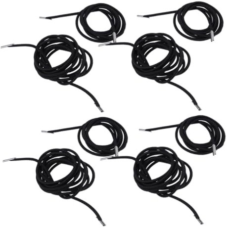 Cabilock 8St Gummischnur Chaiselongue-Schnur elastische Schnüre Schnürsenkel Stuhl Seil für Chaiselongue schnursenkeler elastische Elastic Cord Chair Rope Seilzubehör Gummiseil Black