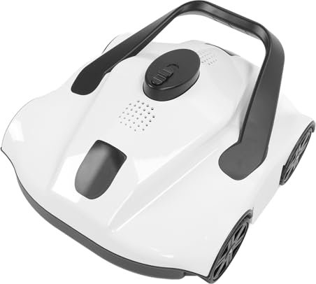 Automatischer Poolsauger, Kabelloser Roboter-Poolreiniger mit Leistungsstarker Saugautomatik und Intelligenter Technologie für Pools mit Flachem (EU-Stecker)