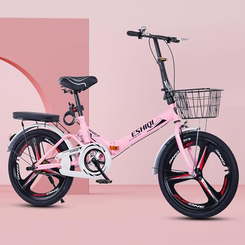 LETIANZG Klapprad Leichtgewicht 22/24 Zoll Erwachsenenfahrrad Kettenantrieb Leichter Aluminiumrahmen Reisefahrrad Unisex(D,22in)