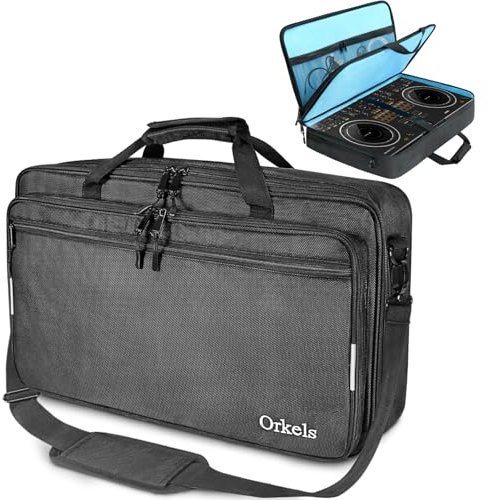 SUNDOY Custodia per controller DJ con spallacci per Hercules DJControl Denon DJ Numark DJ, Nero , 60x39x12-CM, Raffred