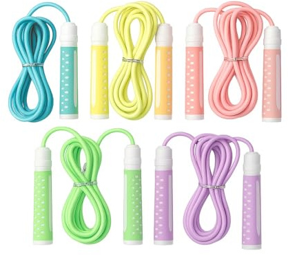 Jumping Rope 9ft Adjustable Skipping Rope Non Slip Handle Jump Rope Ideal for School Home Exercise Gymnasiums Weight Loss Health Improvement Assorted Colors Fitness Training Accessory (1Pc)
