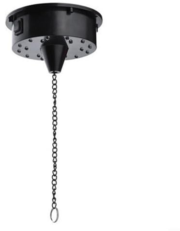 URPIZY Motore a sfera da discoteca con telecomando, velocità regolabile, 4 colori, illuminazione a LED da 5 a 15 giri/min, per sfera a specchio da 6 a 15 pollici, illuminazione palcoscenico, materiale