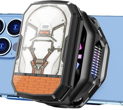 Ventilatore Raffreddante Per Cellulari - Dissipatore Magnetico Con Base Di Raffreddamento | Radiatore Ricaricabile Smartphone | per Viaggio Ufficio Comodino Casa Streaming e Videochiamate