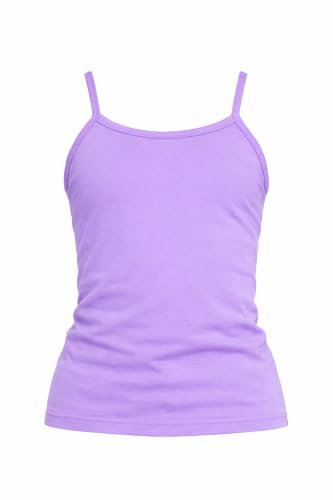 Gum & Berries Girls Plain Camisole Vest Tank Top Spaghetti Strap Ages 5‑13 Years Soft Stretch