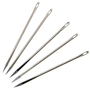 Telliswelt | 5 spännen lädernålar olika storlekar (NO9 3,1 cm x 0,6 mm)