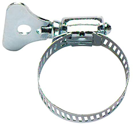 Merriway® BH01128 Jubilee Thumbscrew Butterfly Hose Clips Clamp Thumbscrew, 30-40 mm Size 1 Grey