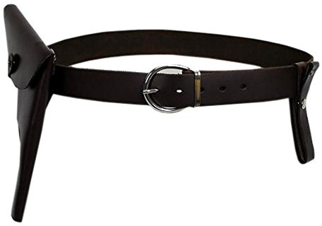 thecostumebase Indiana Cowhide Belt Jones Holster Whip Holder Leather (M)