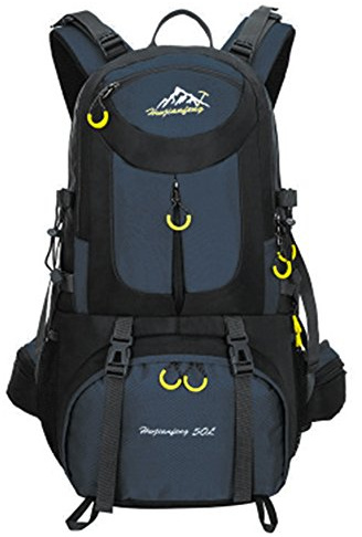 MYMM Mochila de 50 litros, ideal para deportes al aire libre, Senderismo, Trekking, Camping Travel, Escalada. Bolso impermeable del alpinismo, Daypacks que suben del recorrido, mochila, mochila