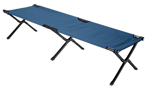 Grand Canyon TOPAZ CAMPING BED L - Letto da campeggio pieghevole in alluminio - Letto da campeggio pieghevole all'aperto - Dark Blue (blu)
