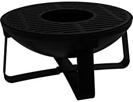 Somagic BRASERO CUVE Fonte EMAILEE DIAM 52CM, Noir