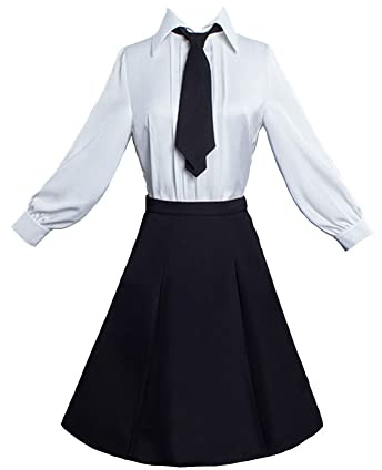 Xinchangda Bungo Stray Dogs - Disfraz de cosplay de anime Akiko Yosano, uniforme escolar, falda para mujeres y niñas, trajes de Halloween y carnaval