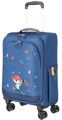 Travelite Kinderkoffer mit 4 Rollen für Mini-Weltentdecker, Handgepäck Kindertrolley MINIMOVER aus recyceltem Polyester, 55 cm, 2,0 kg