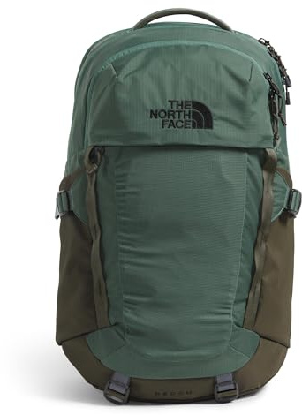 The North Face Recon Everyday Laptop Backpack - Daypack, Water Repellent, Laptop Sleeve, 2 Water Bottle Pockets, Duck Green/New Taupe Green, One Size