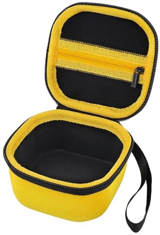 Aenllosi Hartschalenhülle für Tic Tac Toe Bolt-Spiel, Gelb als Schutzetui | Netztasche für Kabel und Zubehör, Wasserabweisende Oberfläche für zusätzlichen Schutz, Nur Hülle ohne Gerät und Zubehör