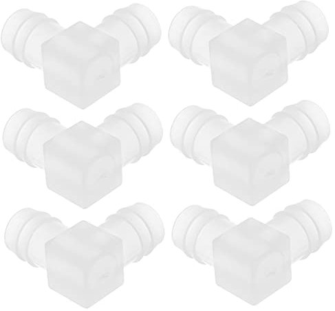 COOPHYA 6piezas Accesorios Manguera Plástico Conectores De Codo y Resistente Corrosión