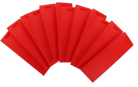 ABOOFAN 12stücke Pack Stabile Papiertragetaschen für Weinflaschen Einzelflaschenaufbewahrungstaschen mit Praktischem Griff für Reisen und Geschenkverpackung Einfach zu Identifizieren