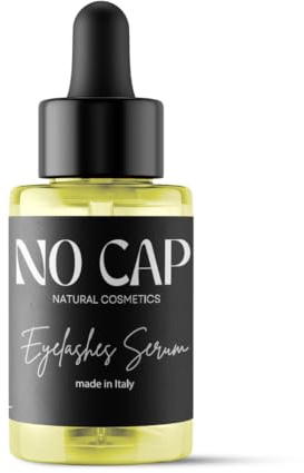 NO CAP Siero Ciglia Allungante e Rinforzante 15ml – Crescita Naturale, Volume e Protezione – Formula Senza Prostaglandine – 96,9% Naturale