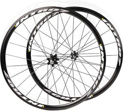 700C Fixed Gear Bike Laufradsatz 30mm Felgenhöhe Alu-Legierung Vorder- Und Hinterräder V-Bremsnabe Fahrradrad 700x23c-25c Reifen