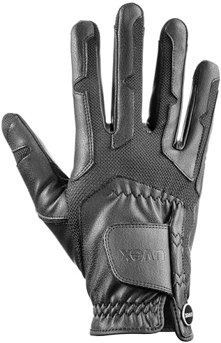 uvex ventraxion - flexibel ridhandske för dam och herr - hållbar - optimal ventilation - black - 9-10