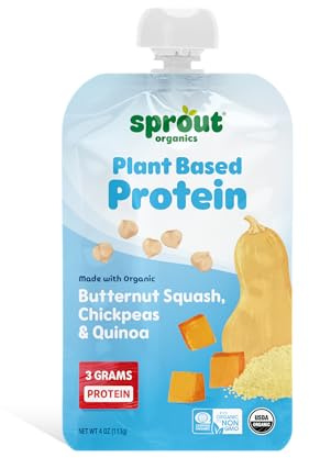 Sprout - Organic Baby Stade de l'alimentation 3 8 + Mois Pois chiche au noyer cendré, quinoa et dattes - 4 oz.