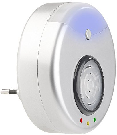 Exbuster Mäusevertreiber: Ultraschall-Schädlingsvertreiber mit LED-Nachtlicht, wirkt auf 10 m² (Ultraschall gegen Fliegen, Fliegen vertreiben Gerät, Insektenvernichter)