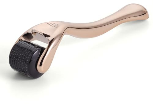 Derma Roller Microneedle Roller for Face 0.5mm Needle 540 Micro Needle Roller Skin Care for Wrinkles, Stretch Marks, Acne Spot, Hair Loss, Beard Roller Hair Growth Kit with Case for Men Women