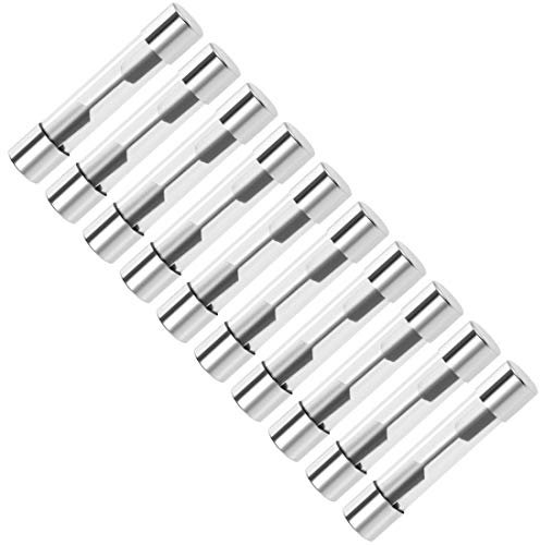 sourcing map Fusibili 20A DC 32V 6x32mm Stereo Audio Amplificatore di Allarme in Vetro 10pcs