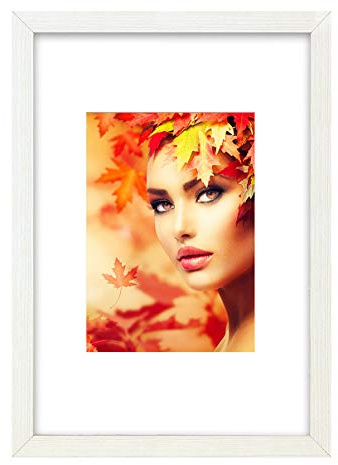 IDEAL TREND Iceland Objektrahmen Holz Bilderrahmen Wanddeko Collage Poster Shirt Trikot Rahmen: Farbe: Weiß | Format: 50x70