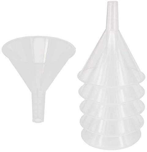 YXQ - Imbuto per filtro in plastica, diametro 60 mm, imbuti trasparenti con beccuccio, per laboratorio scientifico, bottiglia d'acqua, trasferimento liquido