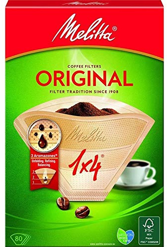 MELITTA - 80 Filtres À Café (102) Blanc + Détartrant - Lot De 4