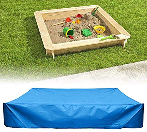 Dbtxwd Couverture de bac à Sable carrée avec Cordon de Serrage, Couverture de Piscine de bac à Sable de Protection étanche à la poussière,150 x 150 cm
