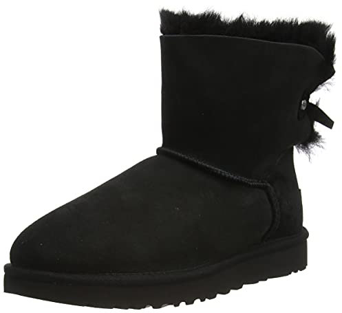 UGG Damen Mini Bailey Bow Evergreen CLASSIC BOOT, Schwarz, 37 EU