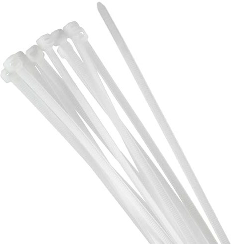 ORNO AE-13199 Serre Cable 100 pièces, Blanc (3,6mm/200mm)