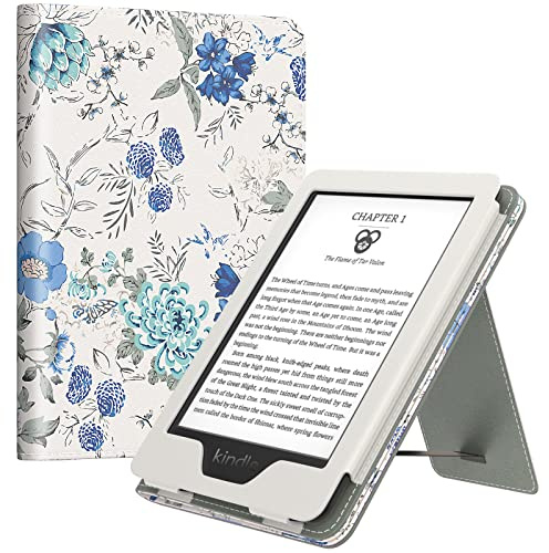 MoKo Hülle für Kindle 6 (11. Generation, 2024/2022), Weiß/Blau