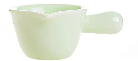 NZpost Gravy Boat Set Ceramic gravy boat milk pitcher ceramic jar coffee suede jar anti-dripping puzzle 2 Gravy Bowl (Blue)