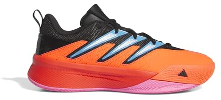 Adidas Unisex - Adulto Lillard Dame Certified 2 Low Trainers, Solar Red/Core Black/Cloud White, 42 EU