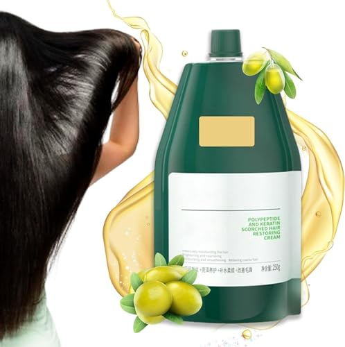 Polypeptide Keratin Hydrating Smoothing Hair Damage Repair Cream,Polypeptide Keratin Hair Restoring Cream,Polypeptide Keratin Cream Keratin Hair Mask Deep Conditioner (1pcs)