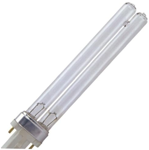 BUGUUYO 2pièces Tube De Lumière Ultraviolet Externe h Type De Lampes Pour Purificateur Air Compatible Aquarium Et Équipements