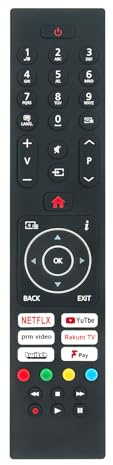 RC45137P Nuovo Sostituire il telecomando universale per fit for Logik Nordmende Techwood HD HDR LED Smart TV 43AO11UHD 50AO11UHDA 55AO11UHDA 65AO11UHD L32SHE22 L32SHE22(A)