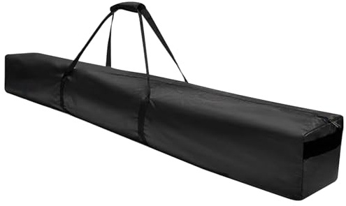 Jorzer Sac de rangement imperméable surdimensionné pour parasol de plage - Sac de transport de 145 cm - Sac de rangement pour parasol de plage - Sac de rangement en acier - Noir