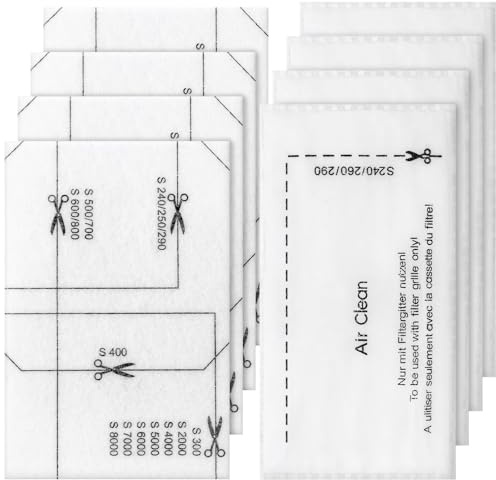 HUATEEN Staubsauger Filter,8er Pack Motorschutz & Abluftfilter Kompatibel mit Complete C3/S8340/S8310/Airclean 3-4L | Hochleistungsfilter für Staubsauger C1-C3,U1, S200-S899