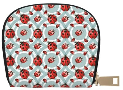TZTTZT Porte-cartes de crédit en cuir pour femme - Insectes