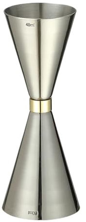 RLVYTA Cocteleras Medidor de Vino de Acero Inoxidable, Barra de Medida para cóctel y Vino, Herramienta para Bar, Accesorios para cóctel, Copa de Vino Accesorios para Barra(Silver45 60ml)