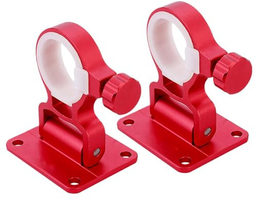 Patio Umbrella Mount Holder | 2X Adjustable Canopy Stand Clamp - Boat Rod Holder Mount Bracket Connector for Camping, Beach, Outdoor, Fishing, Balcony