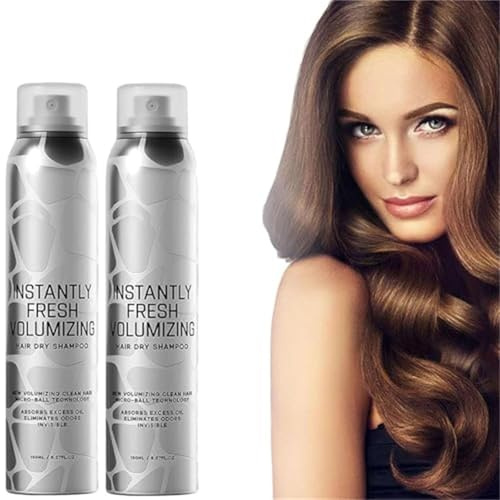 Halo-vida Dry Shampoo,Instantly Fresh Volumizing 𝘿𝙧𝙮 𝙎𝙝𝙖𝙢𝙥𝙤𝙤,Invisible Dry Shampoo,Natural 𝘿𝙧𝙮 𝙎𝙝𝙖𝙢𝙥𝙤𝙤 Volumizing Spray,Travel Dry Shampoos,Non-Greasy, Natural,Refreshing (2PCS)