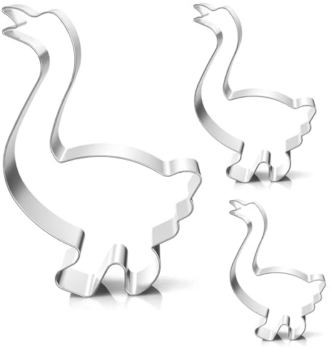 3 Stück Martinsgans Ausstecher Set - 16/12,5/8,8CM - Groß Ausstechform Gans Plätzchen Ausstecher Martinsgans,Edelstahl Keksausstecher Gänse Plätzchenausstecher Kinder für Sankt Martin