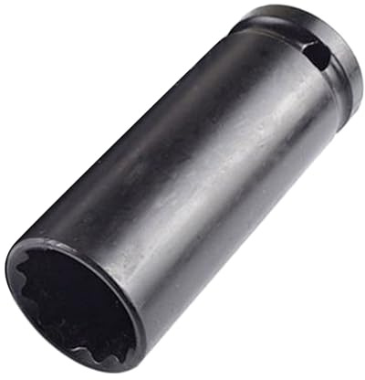 Las unidades de 1,27 cm impactan profundamente la manga de extensión de 12 puntos, ajuste industrial, enchufe extendido para tareas mecánicas resistentes, enchufe de reparación de automóviles