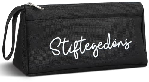 MEJOSER Federmäppchen Jungen Federmappe Schwarz Lustig Mäppchen Federtasche Schulmäppchen Bleistifttasche für Schule Büro Mädchen Kindergeburtstag Einschulung Geschenk