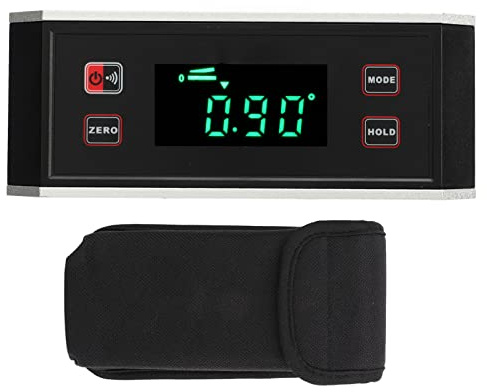 Digitaler Winkelmesser, Neigungsmesser, Winkelmesser, V-Nut, Magnetfuß, großer LCD-Bildschirm mit Hintergrundbeleuchtung, IP65, wasserdicht, staubdicht, für Dekoration,
